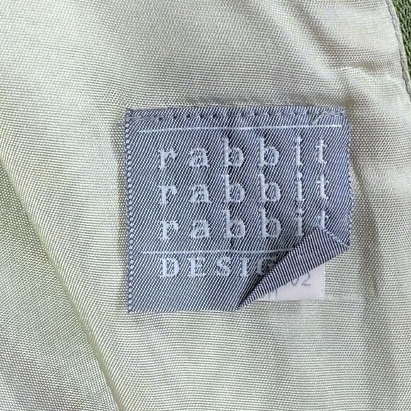 Rabbit Designs Dress Womens Sz 10 Blue Green Floral Print Round Neck Sleeveless - Picture 7 of 12